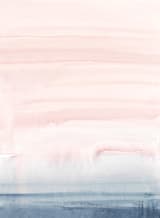 "Cascading Sky" - Wall Mural in Pink by Little Valley Studio - Full Size