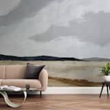"US 90 To Valentine" - Wall Mural in Misty by Kati Ramer - In a Room