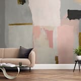 "atmospheric" - Wall Mural in Peach by Amy Gray - In a Room