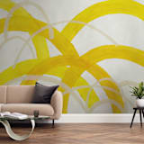 "Mountain Sunshine" - Wall Mural in Sunshine by Christina Flowers - In a Room