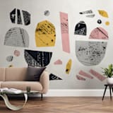 "Boats on a river" - Wall Mural in Sunshine by Susanne Kasielke - In a Room