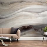 "Warm Gold I" - Wall Mural in Warm Gold by Teodora Guererra - In a Room