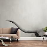"Brandir" - Wall Mural in Grey by Amy Carroll - In a Room