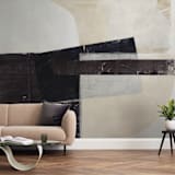 "Last Tuesday" - Wall Mural in Beige by Jennifer Daily - In a Room