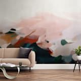 "Avery" - Wall Mural in White by Parima Studio - In a Room