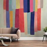 "Barred" - Wall Mural in Beige by melanie mikecz - In a Room