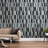 "Tonality" - Wall Mural in Slate by Sara Hicks Malone - In a Room