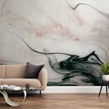 "Ethereal Flow" - Wall Mural in Dusk by Melanie Severin - In a Room