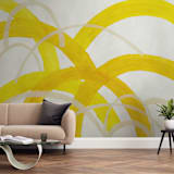 "Mountain Sunshine" - Wall Mural in Sunshine by Christina Flowers - In a Room