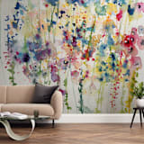 "Wildflowers" - Wall Mural in Blossom by Lindsay Megahed - In a Room
