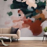 "Otonio" - Wall Mural in Blush by Parima Studio - In a Room