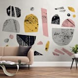 "Boats on a river" - Wall Mural in Sunshine by Susanne Kasielke - In a Room