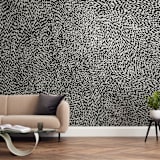 "10,000 Grains" - Wall Mural in Black and White by Bryn Wears-Fitipaldi - In a Room