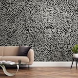 "10,000 Grains" - Wall Mural in Black and White by Bryn Wears-Fitipaldi - In a Room