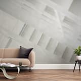 "Bright Stairway" - Wall Mural in Snowy White by Ilze Lucero - In a Room