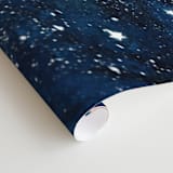 "Solar System" - Wall Mural in Starlight by Alexandra Dzh - Close-up