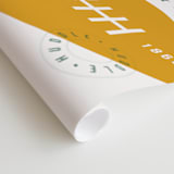 "American Football Vocab" - Wall Mural in White by Dana Beckwith - Close-up