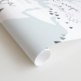 "Beautiful World Map" - Wall Mural in White by Jessie Steury - Close-up