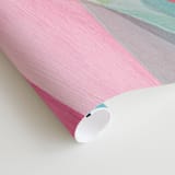 "Kaleidoscope No.1" - Wall Mural in Coral by Hooray Creative - Close-up