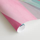 "Kaleidoscope No.1" - Wall Mural in Coral by Hooray Creative - Close-up