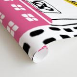 "City State of Mind" - Wall Mural in Pink by Jordan Sondler - Close-up