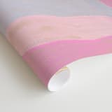 "Painted Geo Overlay" - Wall Mural in Pink by Amy Toneys - Close-up