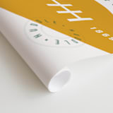 "American Football Vocab" - Wall Mural in White by Dana Beckwith - Close-up