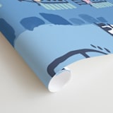 "Paris, J'adore" - Wall Mural in White by Ali Macdonald - Close-up