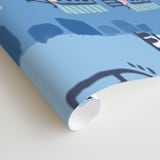 "Paris, J'adore" - Wall Mural in White by Ali Macdonald - Close-up