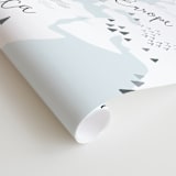 "Beautiful World Map" - Wall Mural in White by Jessie Steury - Close-up