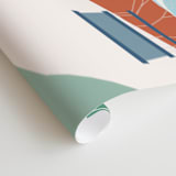 "coastal balloons" - Wall Mural in White by Morgan Kendall - Close-up