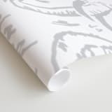 "safari animals" - Wall Mural in White by Susanne Kasielke - Close-up