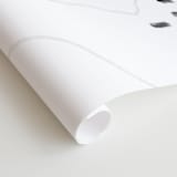 "Speckled" - Wall Mural in White by JoAnn Jinks - Close-up