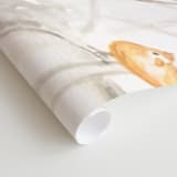 "Birds on trees" - Wall Mural in White by Flavia Carneiro - Close-up