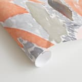 "Speckled Garden" - Wall Mural in White by Whitney Rainsdon - Close-up