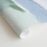 "Hang Five" - Wall Mural in Pacific Green by Mary Cecelia - Close-up