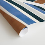 "Abstract Palm Leaf" - Wall Mural in Cinnamon by Iveta Angelova - Close-up