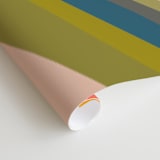 "Retro Stripes" - Wall Mural in Retro Sunset by Beth Vassalo - Close-up