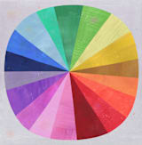 "Color Wheel" - Wall Mural in Rainbow by melanie mikecz - Full Size