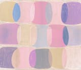 "Painted Geo Overlay" - Wall Mural in Pink by Amy Toneys - Full Size