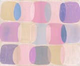 "Painted Geo Overlay" - Wall Mural in Pink by Amy Toneys - Full Size
