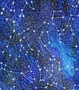 "Constellations" - Wall Mural in Starlight by Alexandra Dzh - Full Size