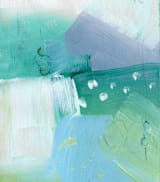"Mountain Abstract" - Wall Mural in Snow by Lindsay Megahed - Full Size