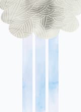 "Cloud and rain" - Wall Mural in sky by Kanika Mathur - Full Size