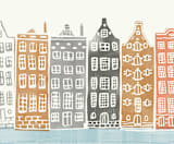 "On the Canal" - Wall Mural in Neutral by Griffinbell Paper Co. - Full Size