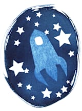 "To the stars and beyond" - Wall Mural in White by raven erebus - Full Size