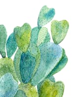 "Cacti" - Wall Mural in White by Alexandra Dzh - Full Size
