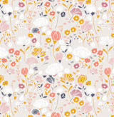 "Glad Garden" - Wall Mural in Neutral by Kiersten Garner - Full Size