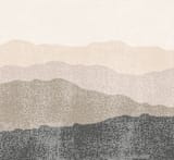 "foggy mountain view" - Wall Mural in White by Susanne Kasielke - Full Size