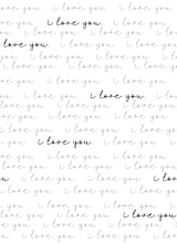"Infinite Love" - Wall Mural in White by Katrina Lindhorst - Full Size